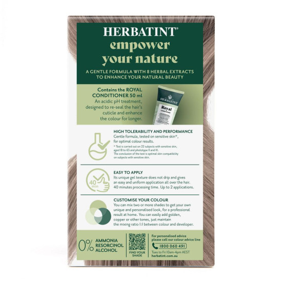 Herbatint Permanent Haircolour Gel 8C Light Ash Blonde