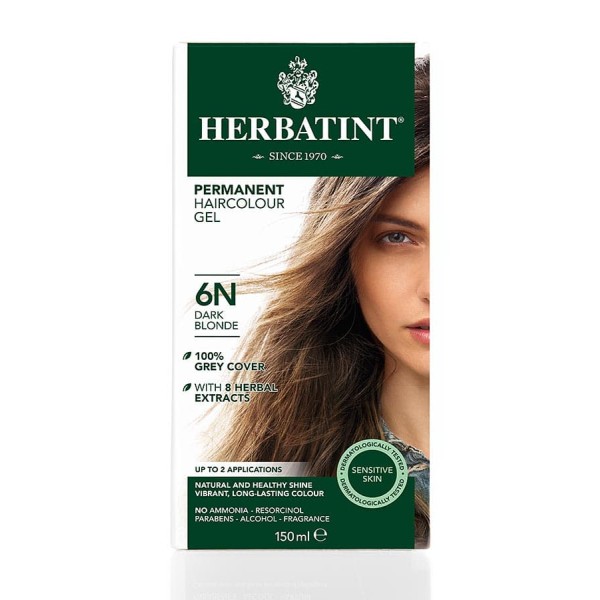 Herbatint Permanent Haircolour Gel Dark Blonde 6N 150ml
