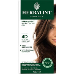 Herbatint Permanent Haircolour Gel 4D Golden Chestnut 150ml Herbatint Permanent Haircolour Gel 4D Golden Chestnut 150ml