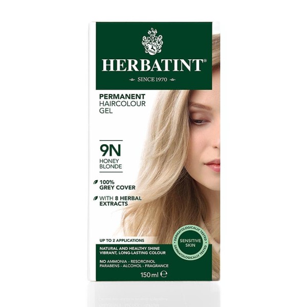 Herbatint Permanent Haircolour Gel Honey Blonde 9N 150ml