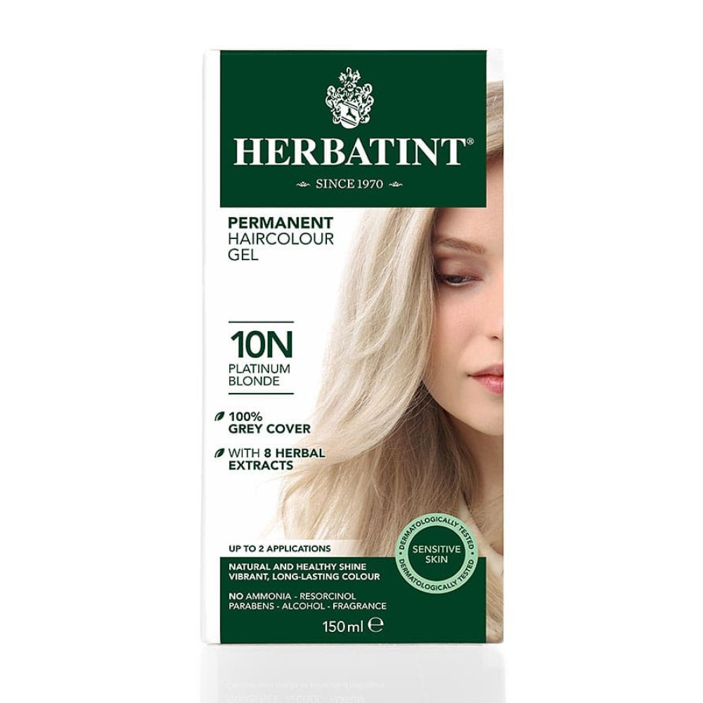 Herbatint Permanent Haircolour Gel Platimum Blonde 10n 150ml