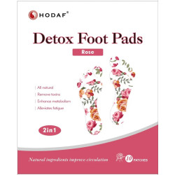 HODAF Detox Foot Pads Rose 10 Patches HODAF Detox Foot Pads Rose 10 Patches