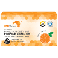 Kiwi Manuka Manuka Honey UMF 15+ 12 Lozenges Orange Kiwi Manuka Manuka Honey UMF 15+ 12 Lozenges Orange