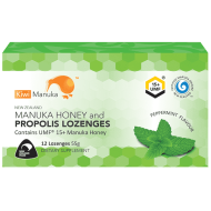 Kiwi Manuka Manuka Honey UMF 15+ 12 Lozenges Peppermint Kiwi Manuka Manuka Honey UMF 15+ 12 Lozenges Peppermint