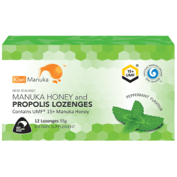 Kiwi Manuka Manuka Honey UMF 15+ 12 Lozenges Peppermint Kiwi Manuka Manuka Honey UMF 15+ 12 Lozenges Peppermint