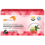 Kiwi Manuka Manuka Honey UMF 15+ 12 Lozenges Strawberry Kiwi Manuka Manuka Honey UMF 15+ 12 Lozenges Strawberry