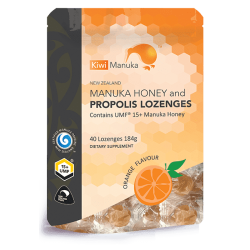 Kiwi Manuka Manuka Honey UMF 15+ 40 Lozenges Orange Kiwi Manuka Manuka Honey UMF 15+ 40 Lozenges Orange