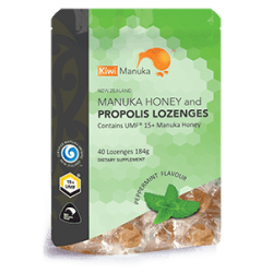 Kiwi Manuka Manuka Honey UMF 15+ 40 Lozenges Peppermint Kiwi Manuka Manuka Honey UMF 15+ 40 Lozenges Peppermint