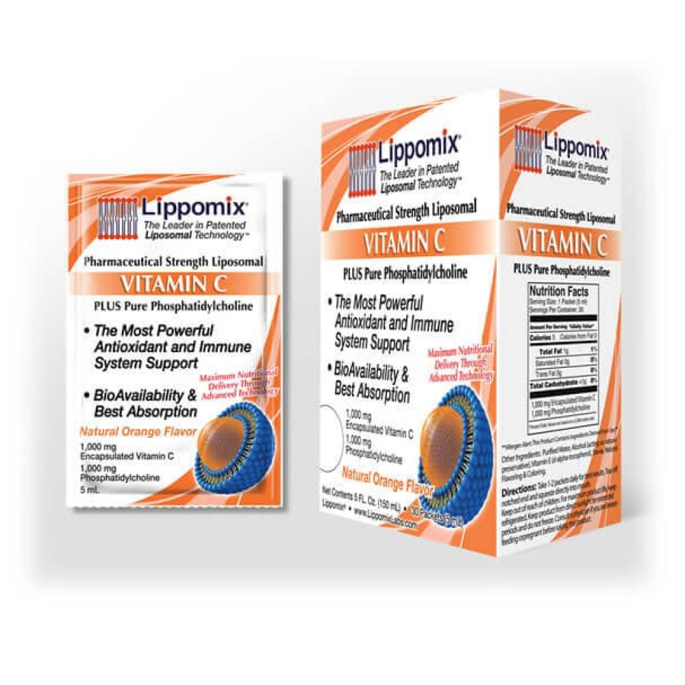 Lippomix Liposomal Vitamin C 1000mg 30 Sachets HealthP