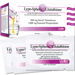 Livon Labs Lypo-Spheric GSH Glutathione 450mg 30 Pack 5.4ml each Livon Labs Lypo-Spheric GSH Glutathione 450mg 30 Pack 5.4ml each