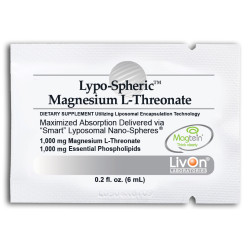Livon Labs Lypo-Spheric Magnesium L-Threonate 30 Pack 6ml Each Livon Labs Lypo-Spheric Magnesium L-Threonate 30 Pack 6ml Each