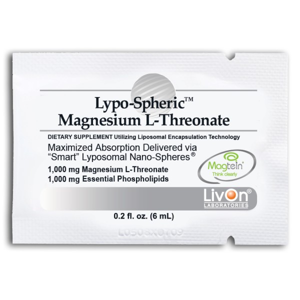 Livon Labs Lypo-Spheric Magnesium L-Threonate 30 Pack 6ml Each