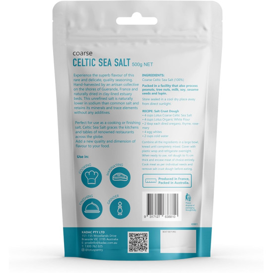 Lotus Celtic Sea Salt Coarse 500g Lotus Celtic Sea Salt Coarse 500g