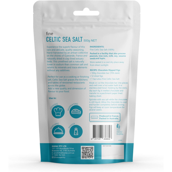 Lotus Celtic Sea Salt Fine 500g Lotus Celtic Sea Salt Fine 500g