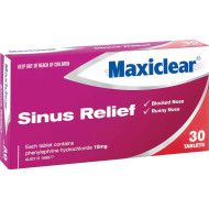 Maxiclear Sinus Relief 30 Tablets Maxiclear Sinus Relief 30 Tablets