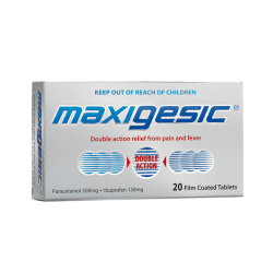 Maxigesic Double Action Pain Relief Tablets 20s Maxigesic Double Action Pain Relief Tablets 20s