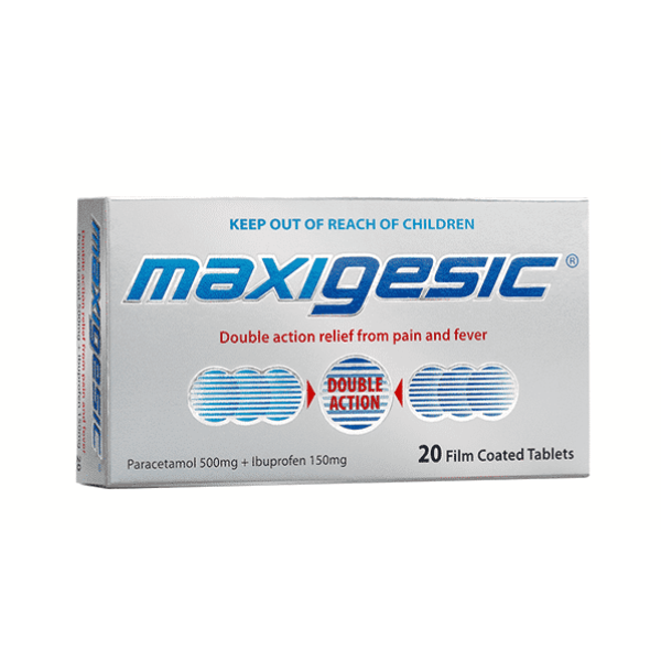Maxigesic Double Action Pain Relief Tablets 20s