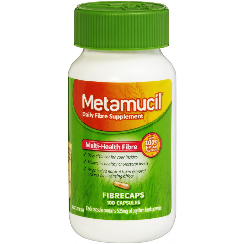 Metamucil psyllium 100 capsules healthporter