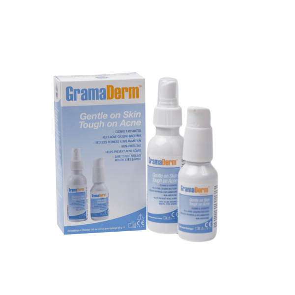 Microheal GramaDerm Acne Treatment Combo Pack (60g/100ml)