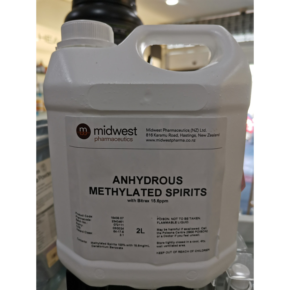 Midwest Anhydrous Methylated Spirits 2 Litre HealthPorter