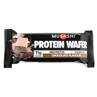 Musashi Protein Wafer Bars Chocolate Flavour 11g Musashi Protein Wafer Bars Chocolate Flavour 11g
