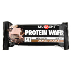 Musashi Protein Wafer Bars Chocolate Flavour 11g Musashi Protein Wafer Bars Chocolate Flavour 11g
