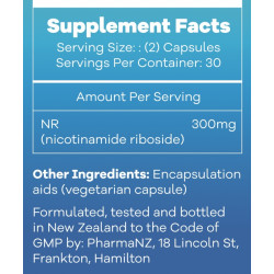My Vitality NR Nicotinamide Ribose 300mg 30 Capsules