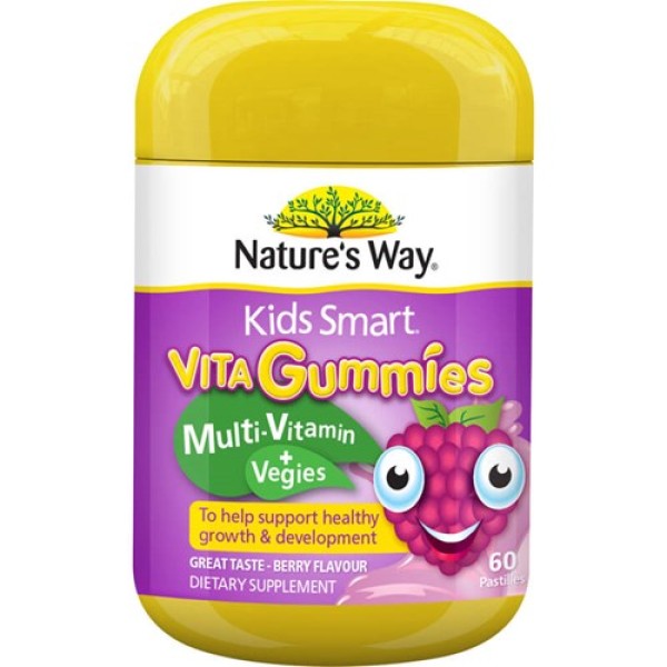 Nature's Way Kids Smart Vita Gummies Multi Vitamin + Veges 60s