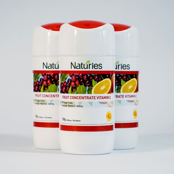 Naturies Fruit Concentrate Vitamin C 100 Tablets