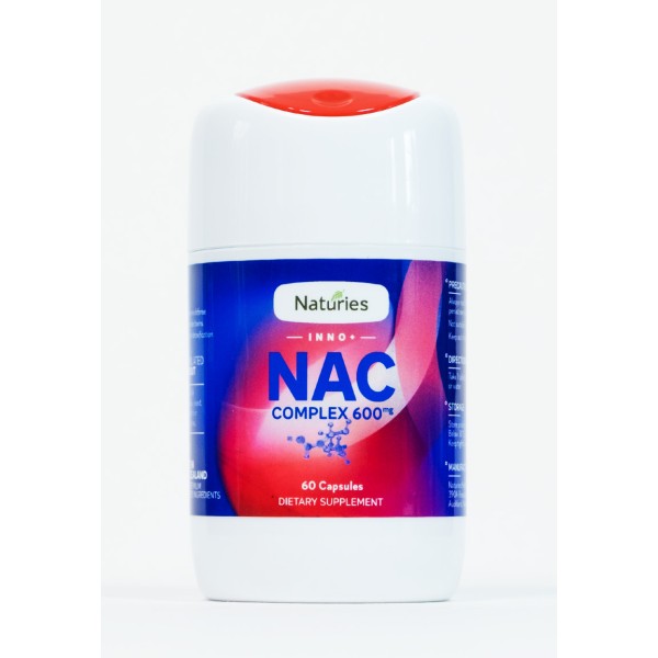Naturies NAC N-Acetyl-Cysteine 600mg 60 Capsules