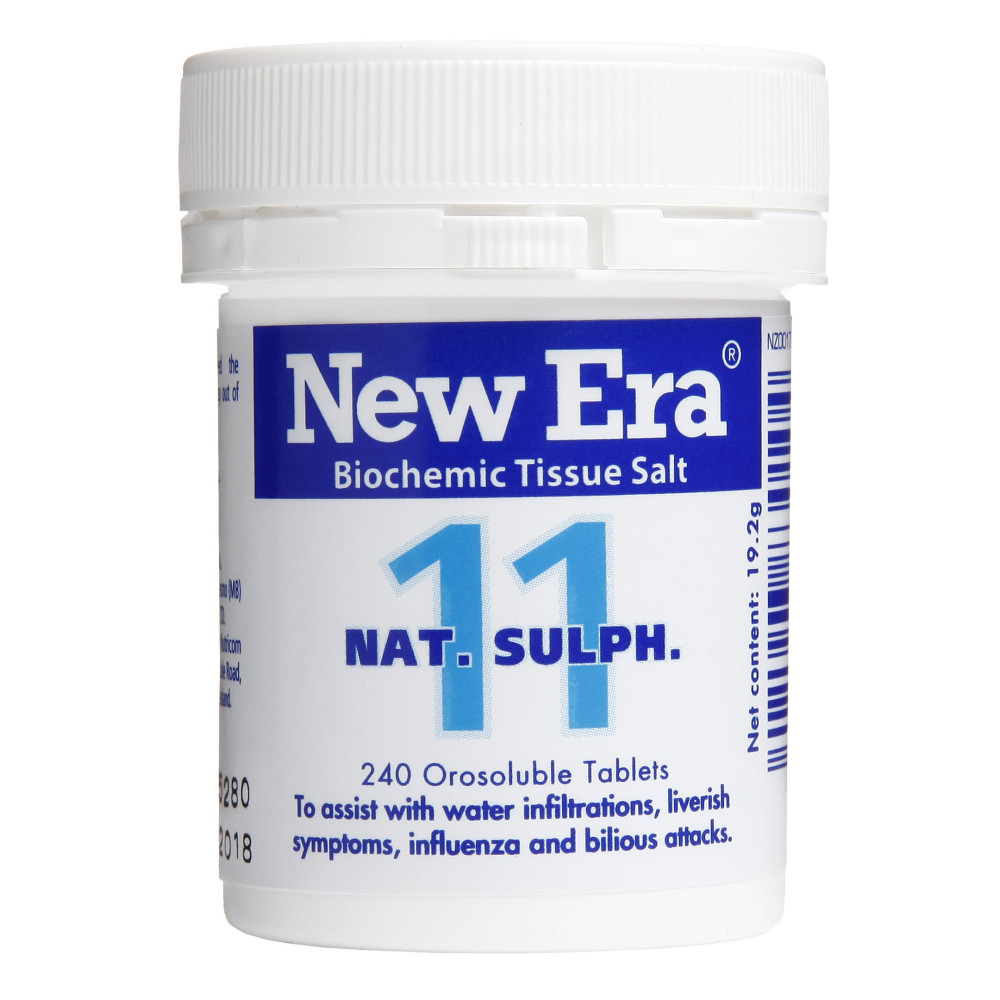 New Era Tissue Salt No.11 Nat. Sulph. 240 Tablets Heal