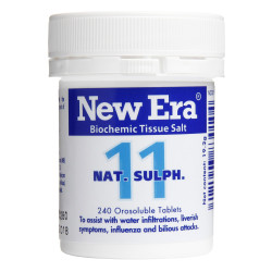 New Era Tissue Salt No.11 Nat. Sulph. 240 Tablets New Era Tissue Salt No.11 Nat. Sulph. 240 Tablets