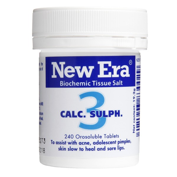 New Era Tissue Salt No.3 Calc. Sulph. 240 Tablets