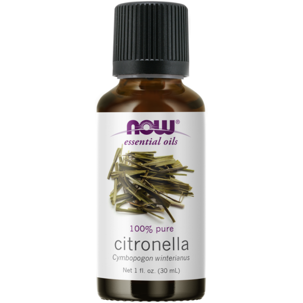 NOW Essential Oils Citronella Oil (Cymbopogon Winterianus) 100% Pure 30ml