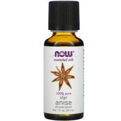 NOW Essential Oils Star Anise Oil (Illicium Verum) 100% Pure 30ml NOW Essential Oils Star Anise Oil (Illicium Verum) 100% Pure 30ml