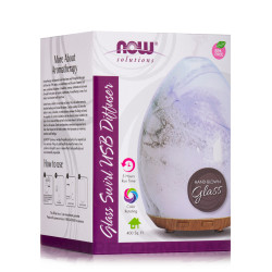 Now Foods Glass Swirl Ultrasonic USB Oil Diffuser Now Foods Glass Swirl Ultrasonic USB Oil Diffuser