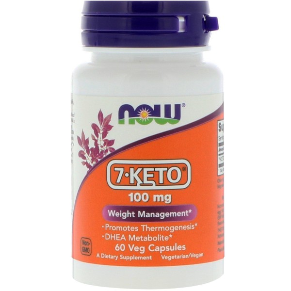 Now Foods 7-Keto 100mg Weight Management 60 Capsules