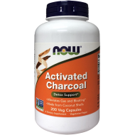 Now Foods Activated Charcoal Detox Support 200 Capsules