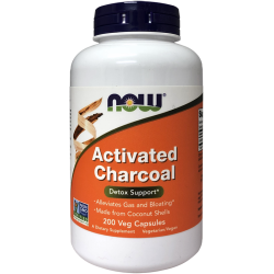 Now Foods Activated Charcoal Detox Support 200 Capsules Now Foods Activated Charcoal Detox Support 200 Capsules
