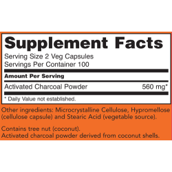 Now Foods Activated Charcoal Detox Support 200 Capsules Now Foods Activated Charcoal Detox Support 200 Capsules