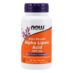 Now Foods Alpha Lipoic Acid Extra Strength 600mg 60 Capsules