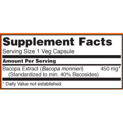 Now Foods Bacopa Extract 450mg 90 Capsules Now Foods Bacopa Extract 450mg 90 Capsules
