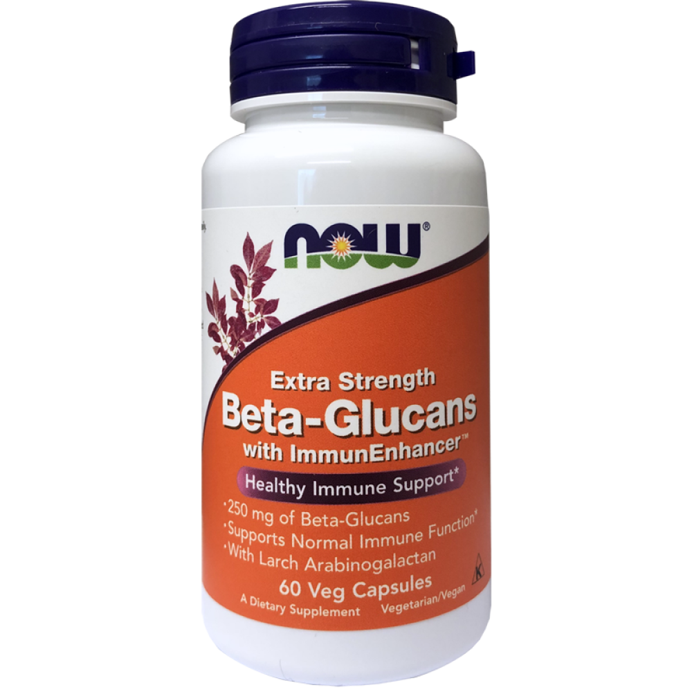 Now Foods BetaGlucans Extra Strength 250mg 60 Capsules
