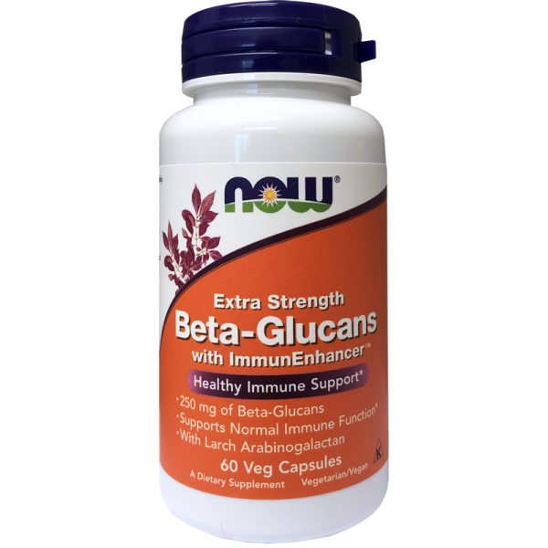 Now Foods Beta-Glucans Extra Strength 250mg 60 Capsules