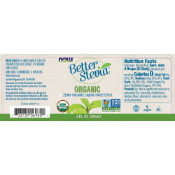 Now Foods BetterStevia Liquid Sweeteners Organic 59ml Now Foods BetterStevia Liquid Sweeteners Organic 59ml