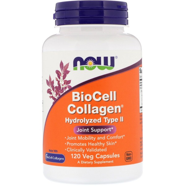 Now Foods BioCell Collagen Hydrolyzed Type 2 120 Capsules