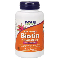 Now Foods Biotin Extra Strength 10mg 120 Capsules Now Foods Biotin Extra Strength 10mg 120 Capsules