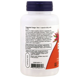 Now Foods Biotin Extra Strength 10mg 120 Capsules Now Foods Biotin Extra Strength 10mg 120 Capsules
