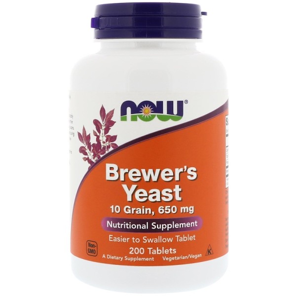 Now Foods Brewer's Yeast 650mg 200 Tablets