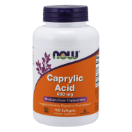 Now Foods Caprylic Acid 600mg 100 Softgels